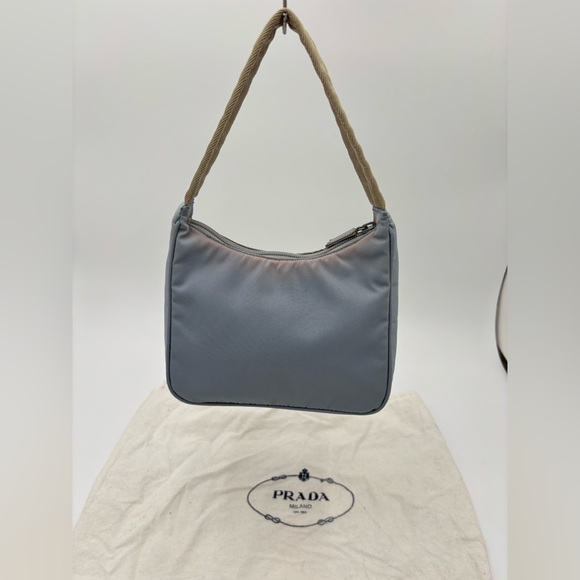 ❤️ Prada Vintage Mini Tessuto Hobo Nylon Bag A124M17#5 - Picture 4 of 15